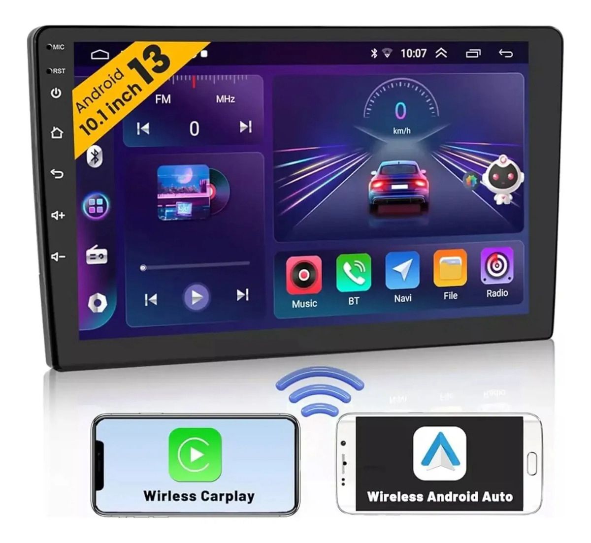 PANTALLA PARA CARRO ANDROID & CARPLAY CON CÁMARA QM-1004B