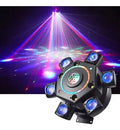 LUZ DJ CABEZA MÓVIL MULTIEFECTO 6 BRAZOS