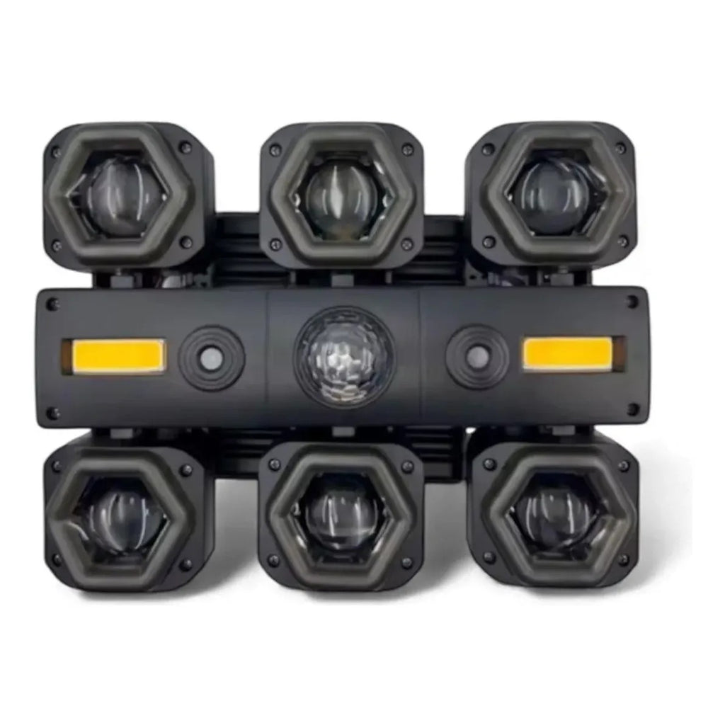 CABEZA MÓVIL DE 6 BRAZOS RGB 120W