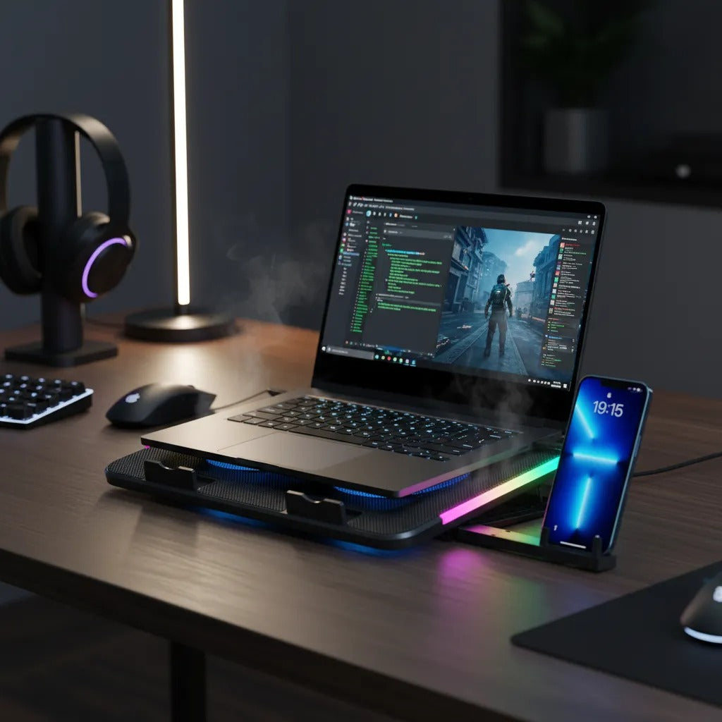 BASE REFRIGERANTE RGB PARA PORTÁTIL DN-H63