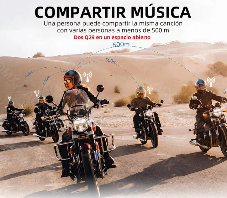 INTERCOMUNICADOR PARA CASCO DE MOTO CON CAMARA MT-Q29