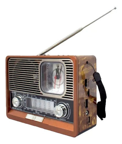 RADIO PARLANTE BLUETOOTH CON RELOJ FOCO KTF-1647