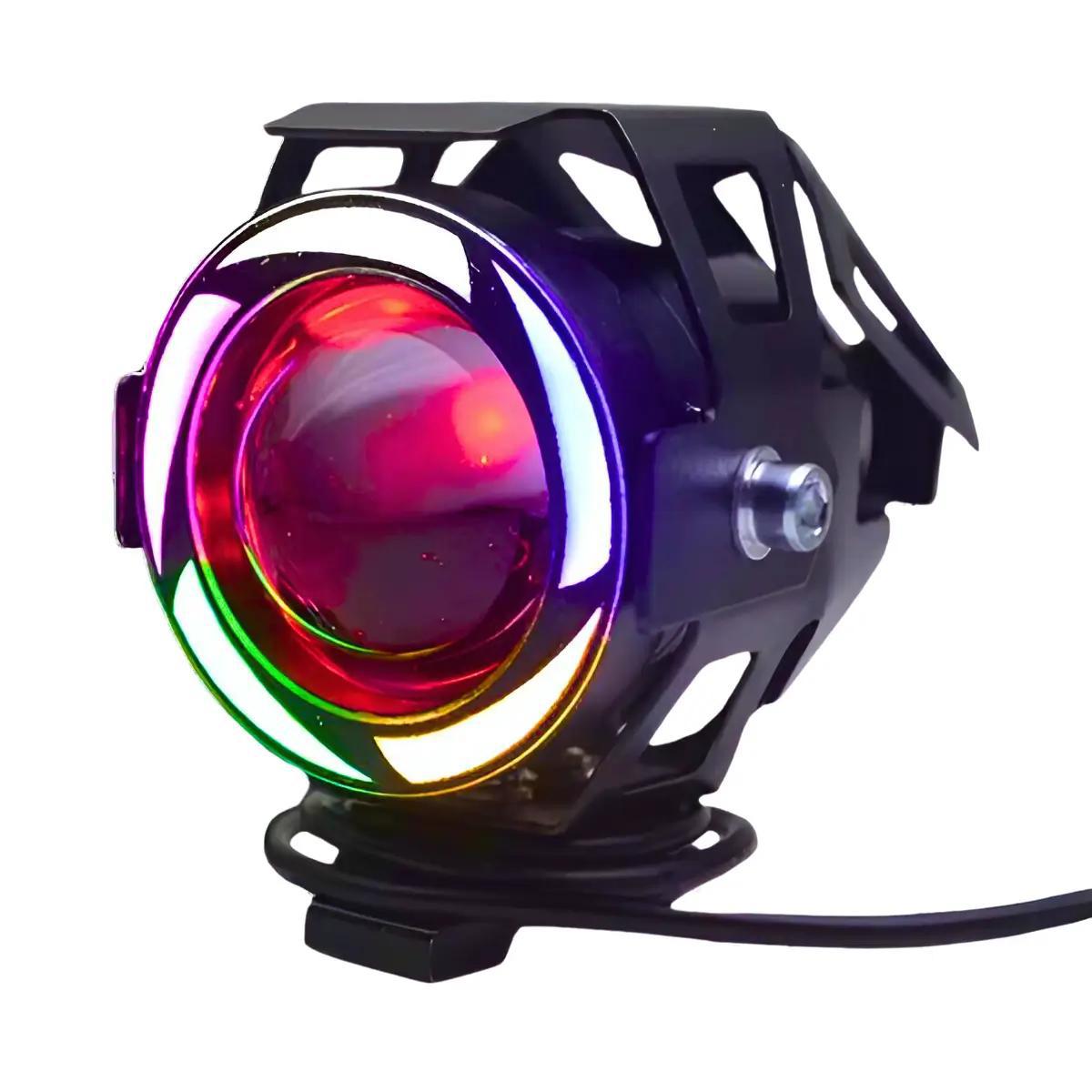 EXPLORADORA LED REDONDA GRANDE CON LUPA Y DEVIL EYES