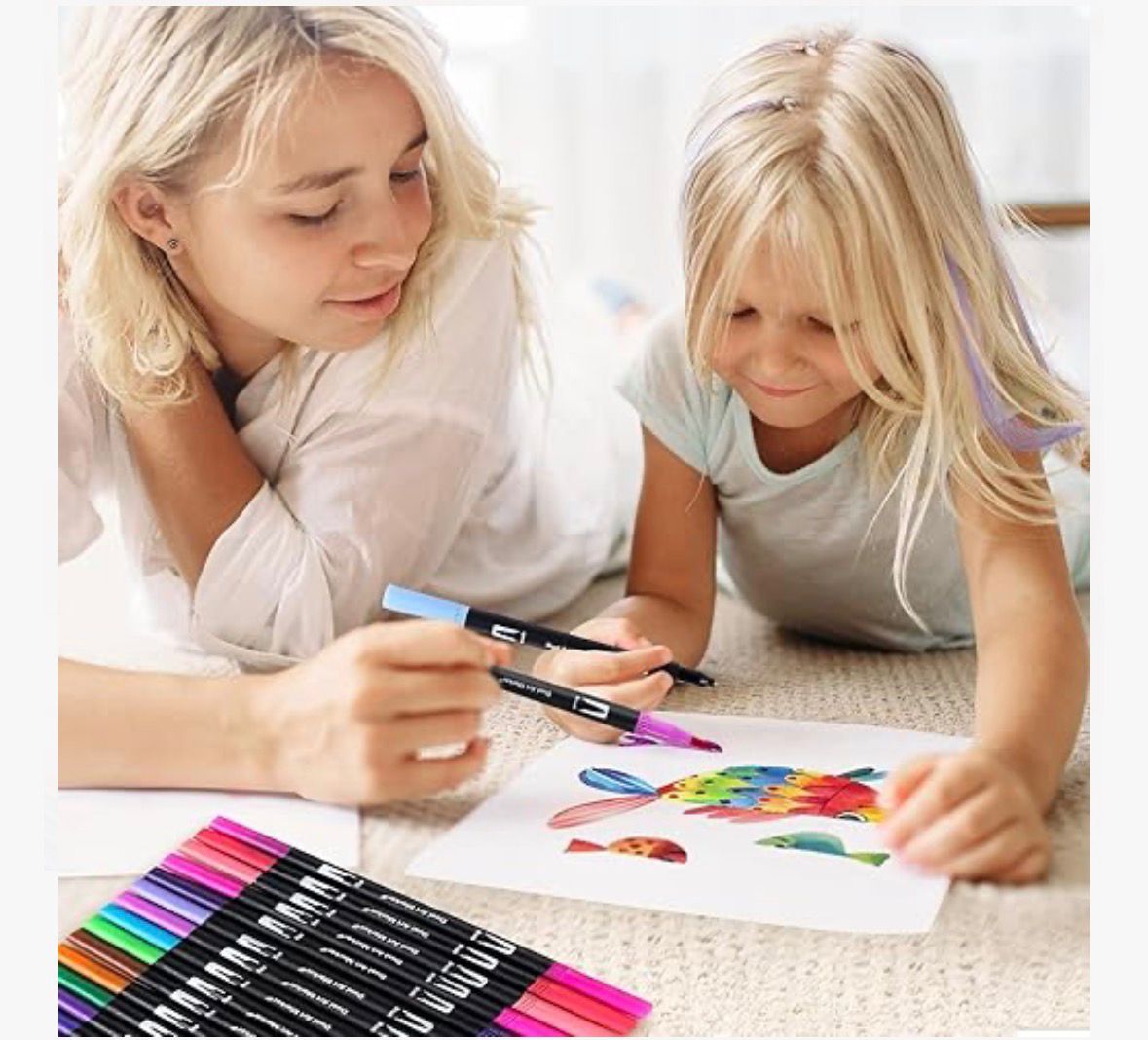 SET DE MARCADORES DUAL BRUSH 120 PZAS