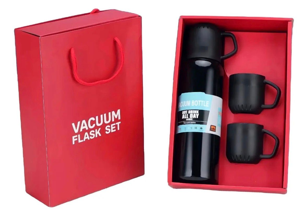 SET DE TERMO DE 500 ML CON 3 TAZAS SF977