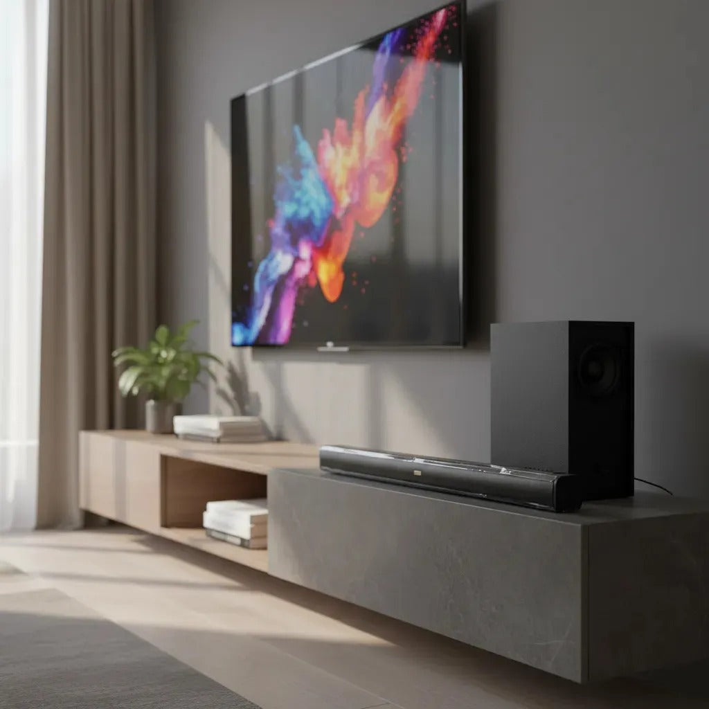 BARRA DE SONIDO PARLANTE BLUETOOTH CON SUBWOOFER HOME 80 CM E-5111