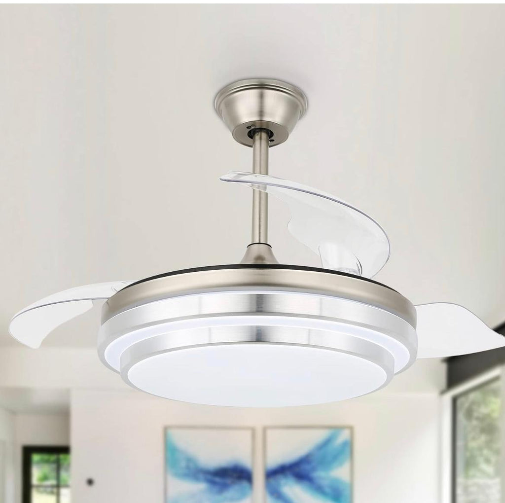 LÁMPARA DE TECHO INTELIGENTE CON VENTILADOR