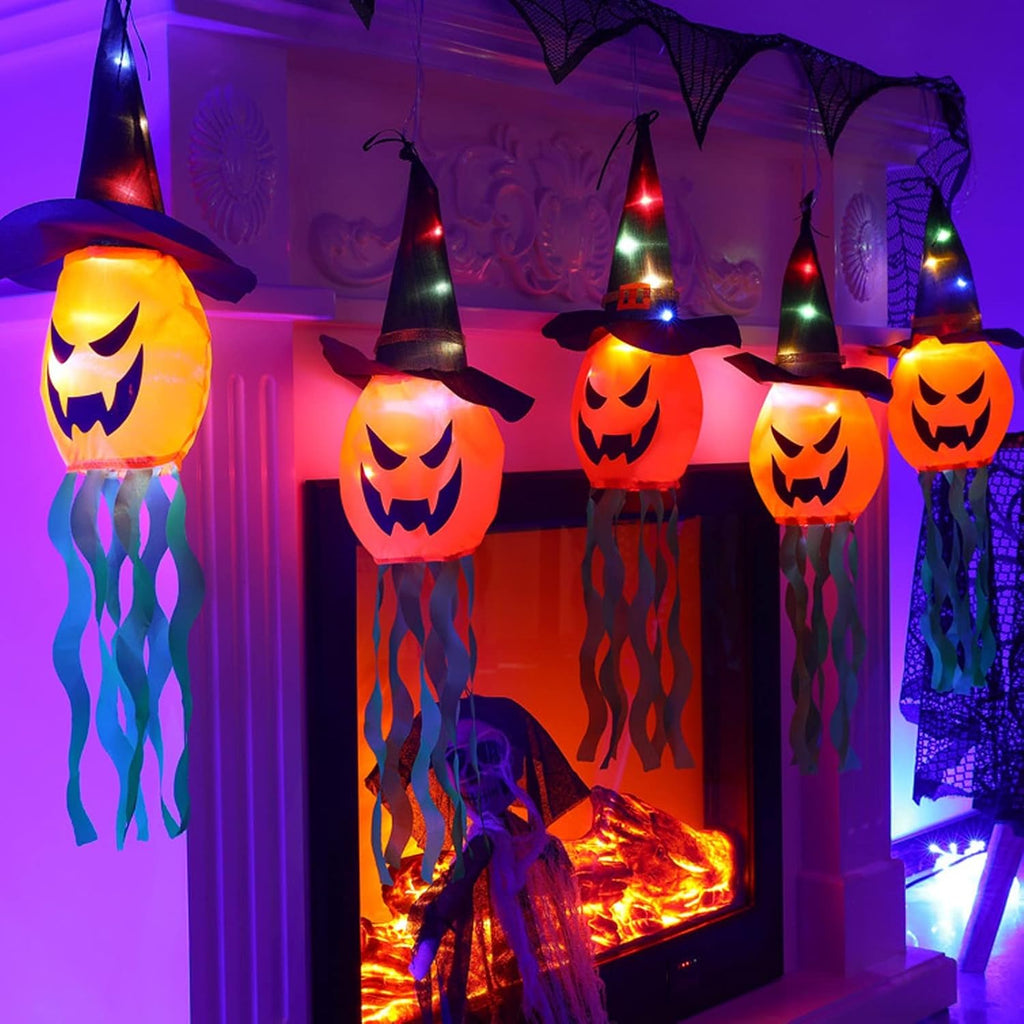 GUIRNALDA DE CALABAZAS CON LUCES LED HALLOWEEN