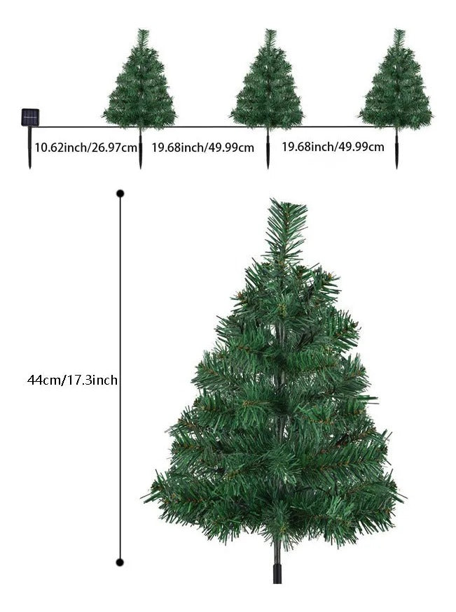SET DE ÁRBOLES NAVIDEÑOS LED SOLARES - MODELO FEL2605112