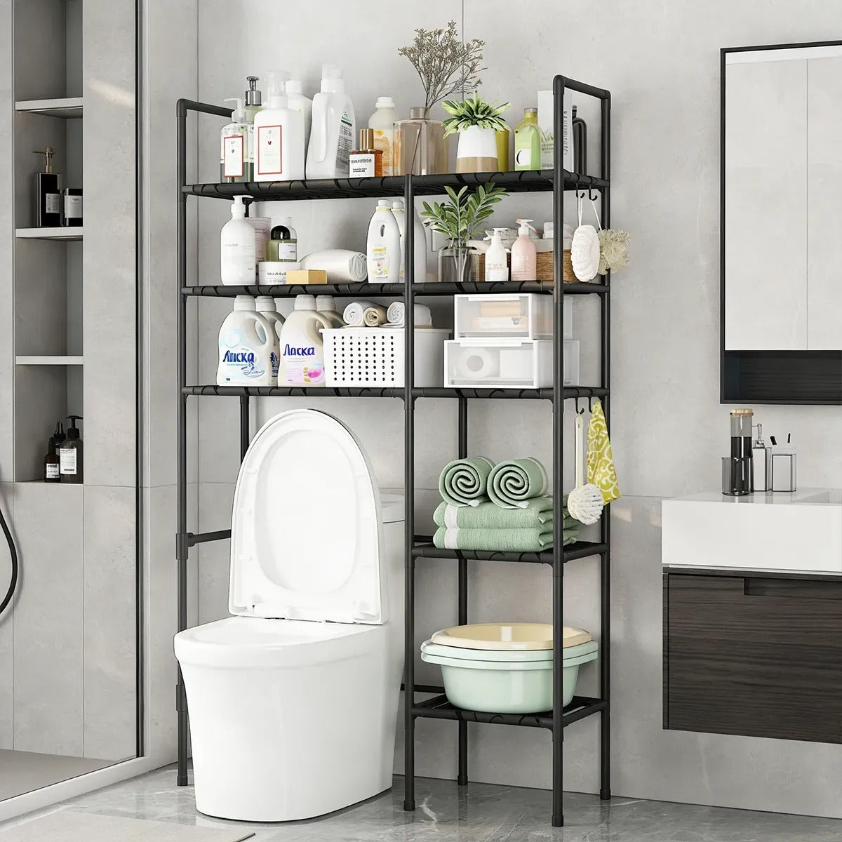 ESTANTE MULTIFUNCIONAL PARA BAÑO FEL012607018