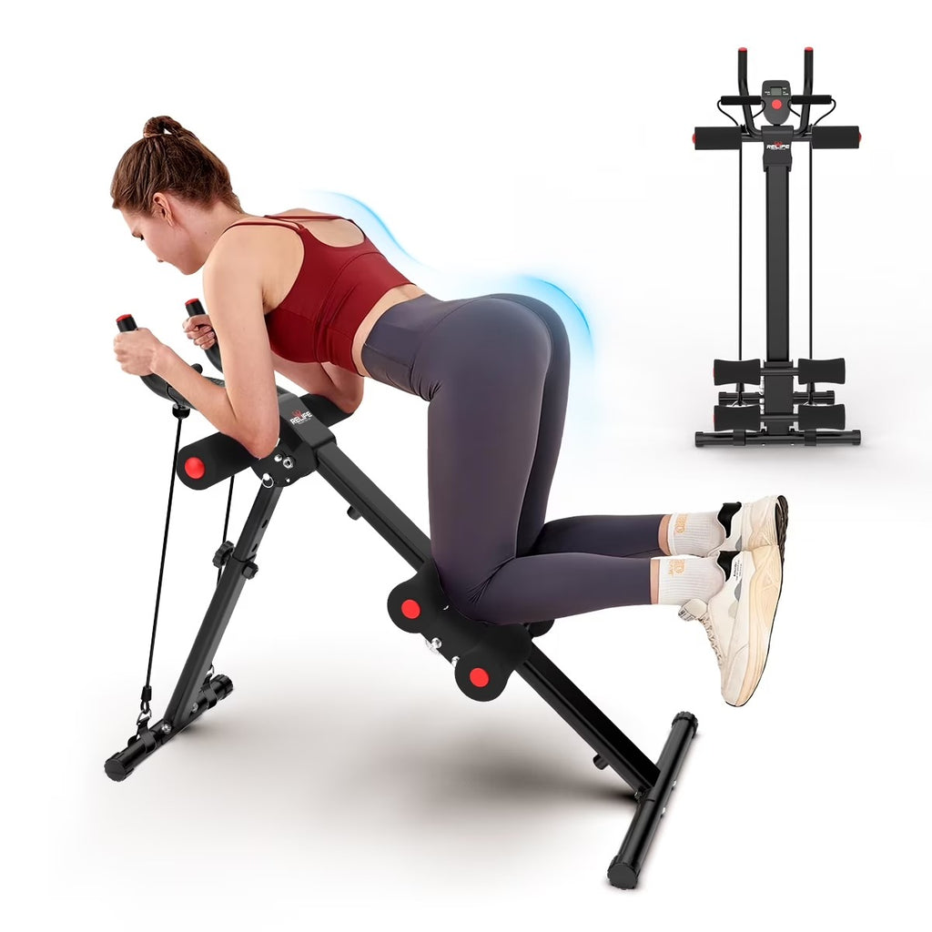 MÁQUINA DE ABDOMINALES Y LIGAS C/CONTADOR DIGITAL