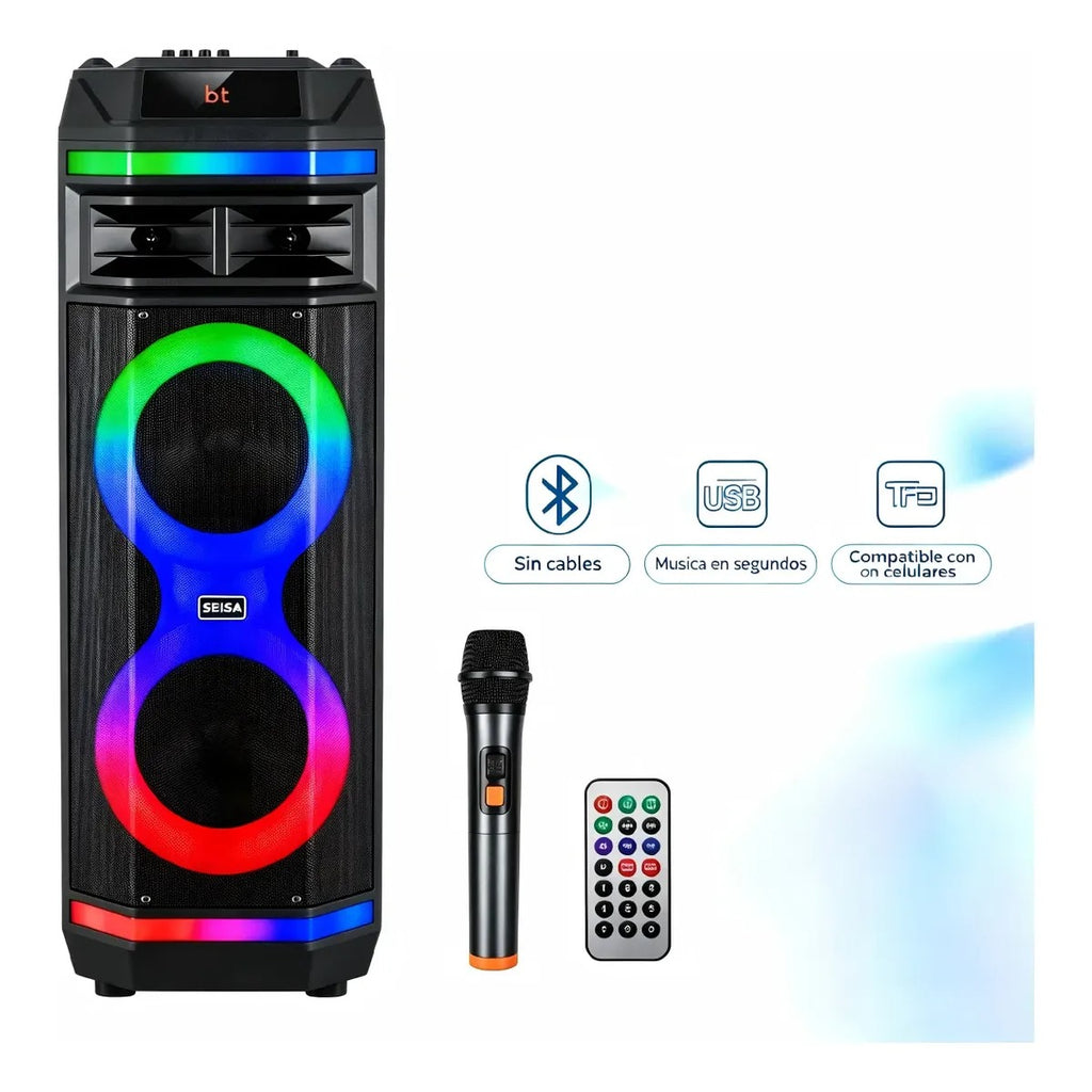 TORRE 8” PARLANTE BLUETOOTH CON MICRÓFONO AC YX-H8204