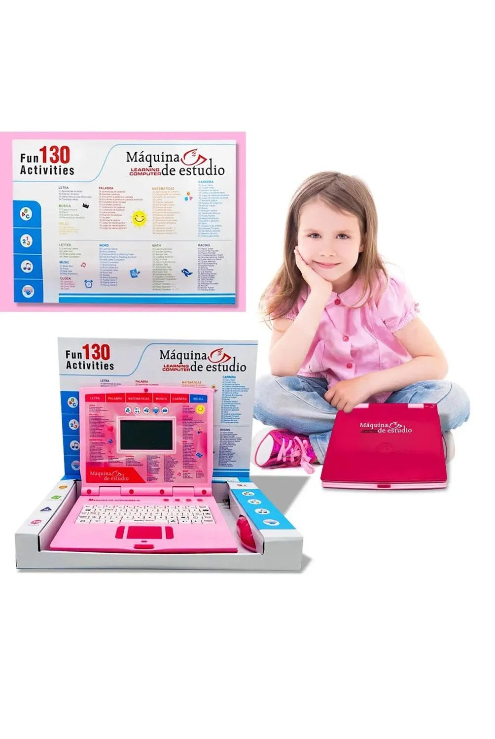 MÁQUINA DE APRENDIZAJE TIPO LAPTOP PARA NIÑOS