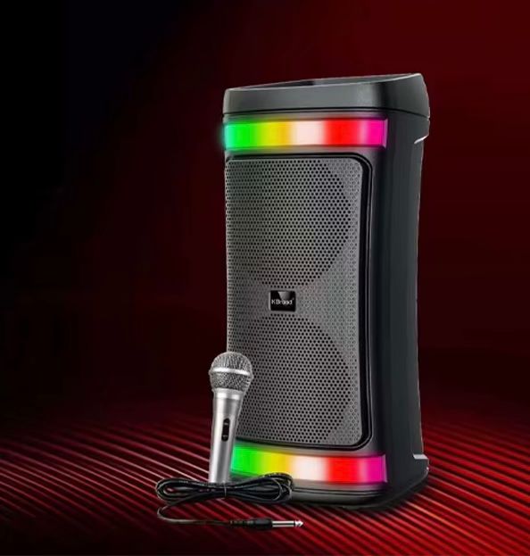 PARLANTE CON LUCES RGB CON MICRÓFONO MODELO KTS 1861