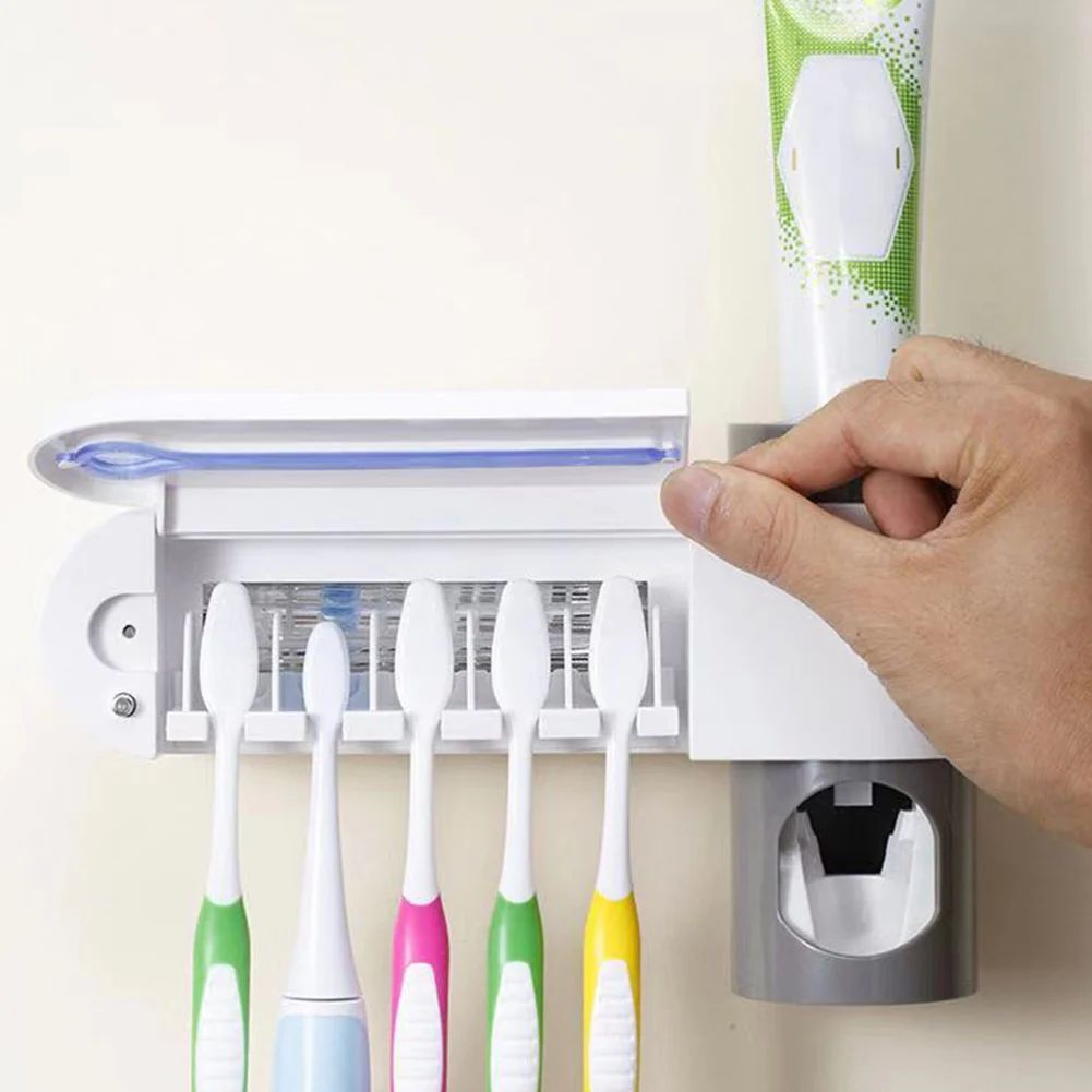 ESTERILIZADOR DE CEPILLOS CON DISPENSADOR