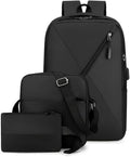 MOCHILA MULTIFUNCIONAL SET DE 3 NEGRA