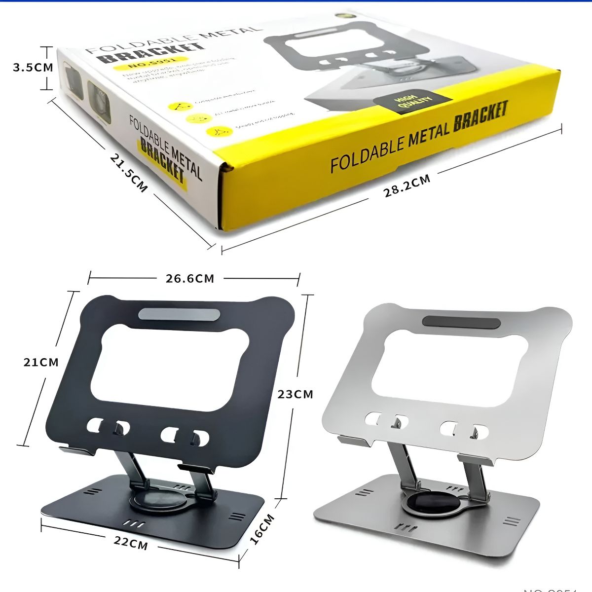 SOPORTE PLEGABLE METAL PARA CELULAR Y TABLET 360 MODELO S955