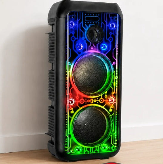 TORRE 6.5” x2 PARLANTE BLUETOOTH CON MICRÓFONO AC YX-H6630