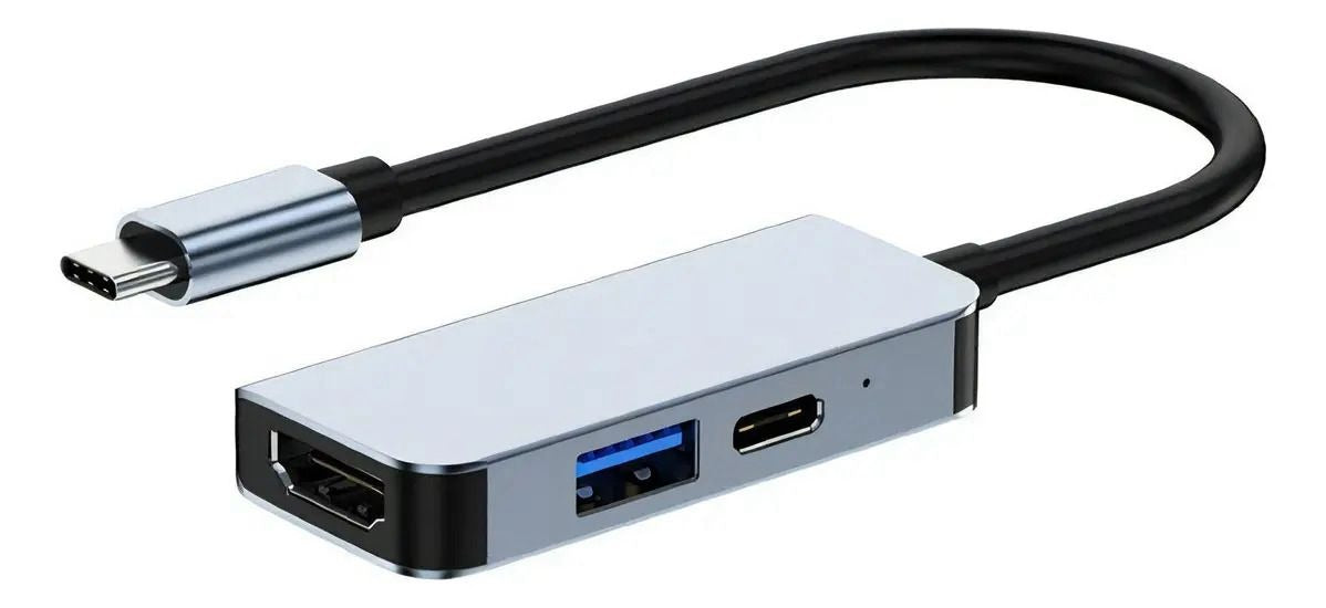 ADAPTADOR HUB USB-C 3 EN 1 MODELO BYL-2122
