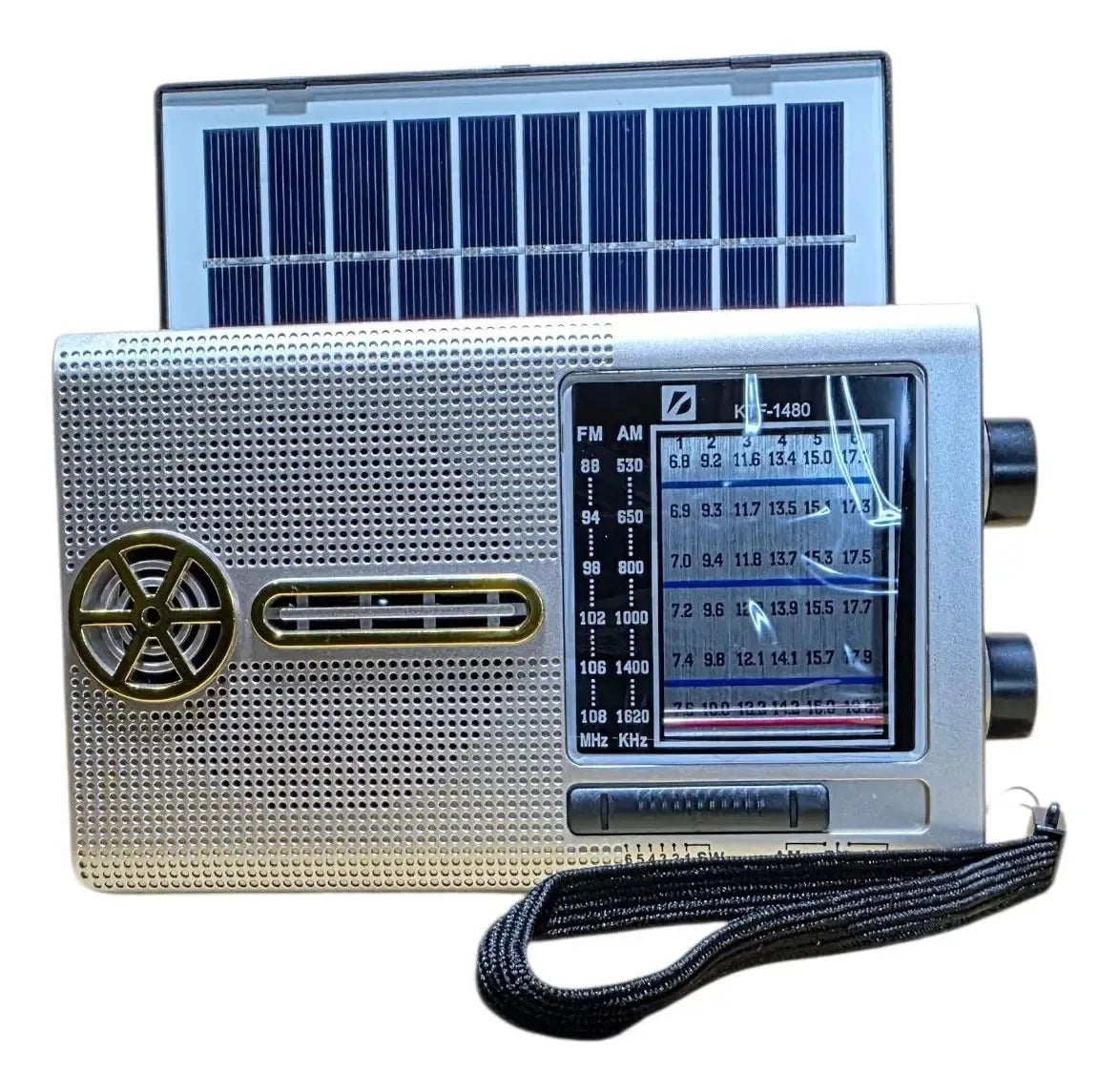 RADIO PARLANTE BLUETOOTH CON PANEL SOLAR KTF-1480