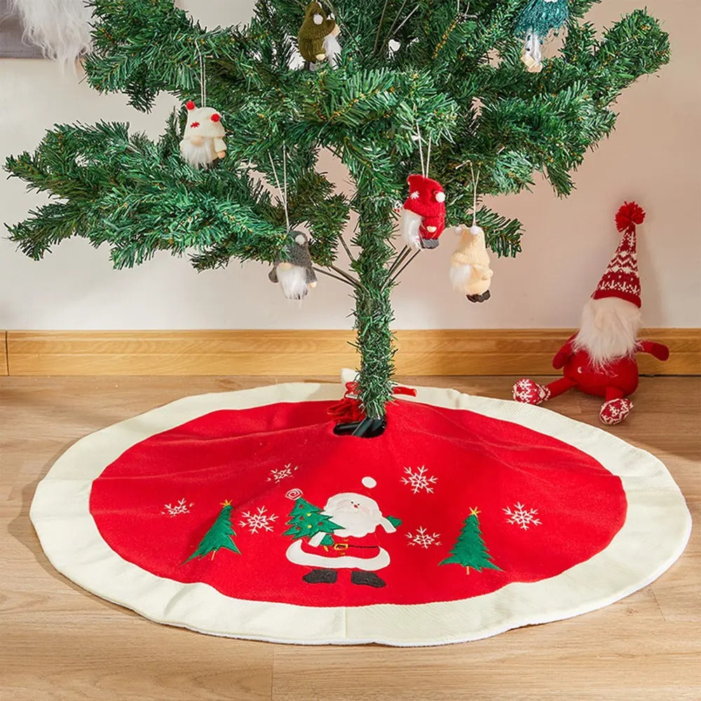 FALDA / PIE PARA ÁRBOL DE NAVIDAD ROJA ~ FEL052605025