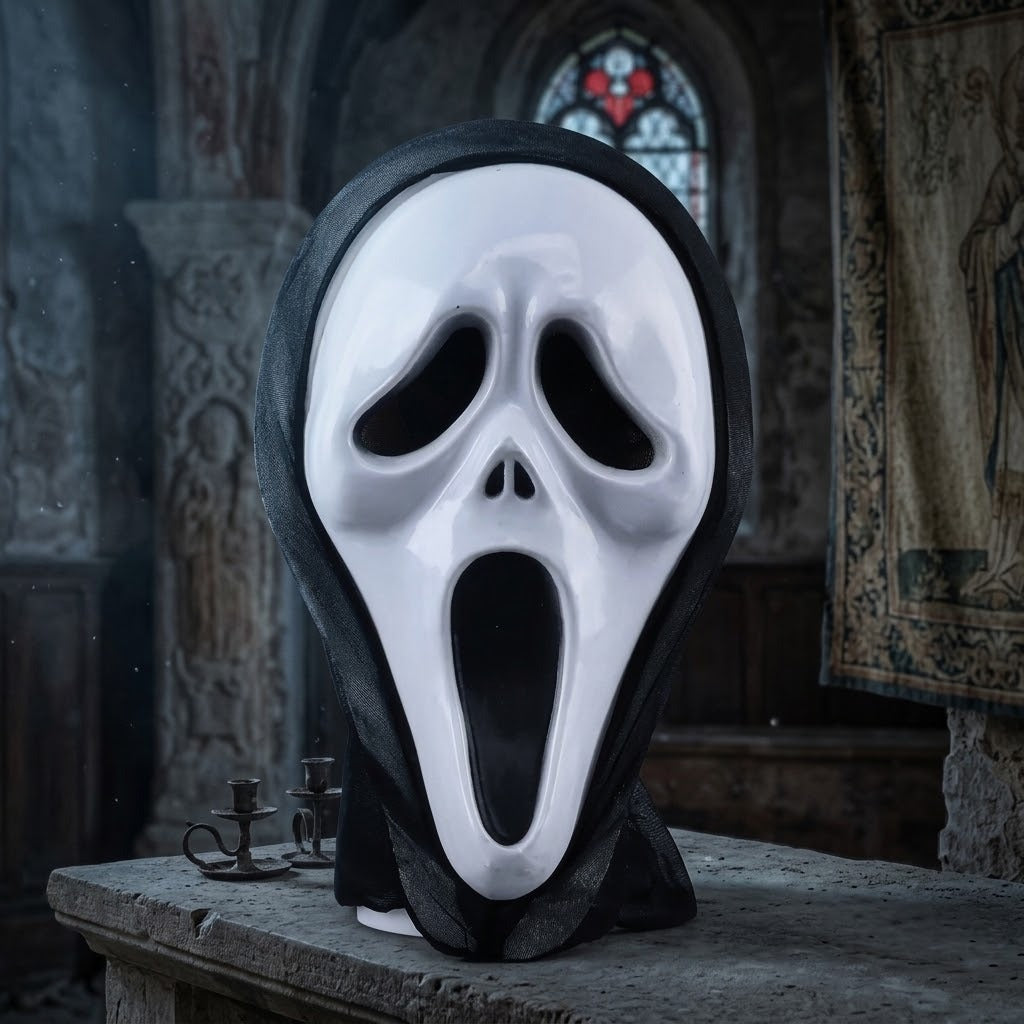 MÁSCARA BLANCA DE SCREAM PARA HALLOWEEN