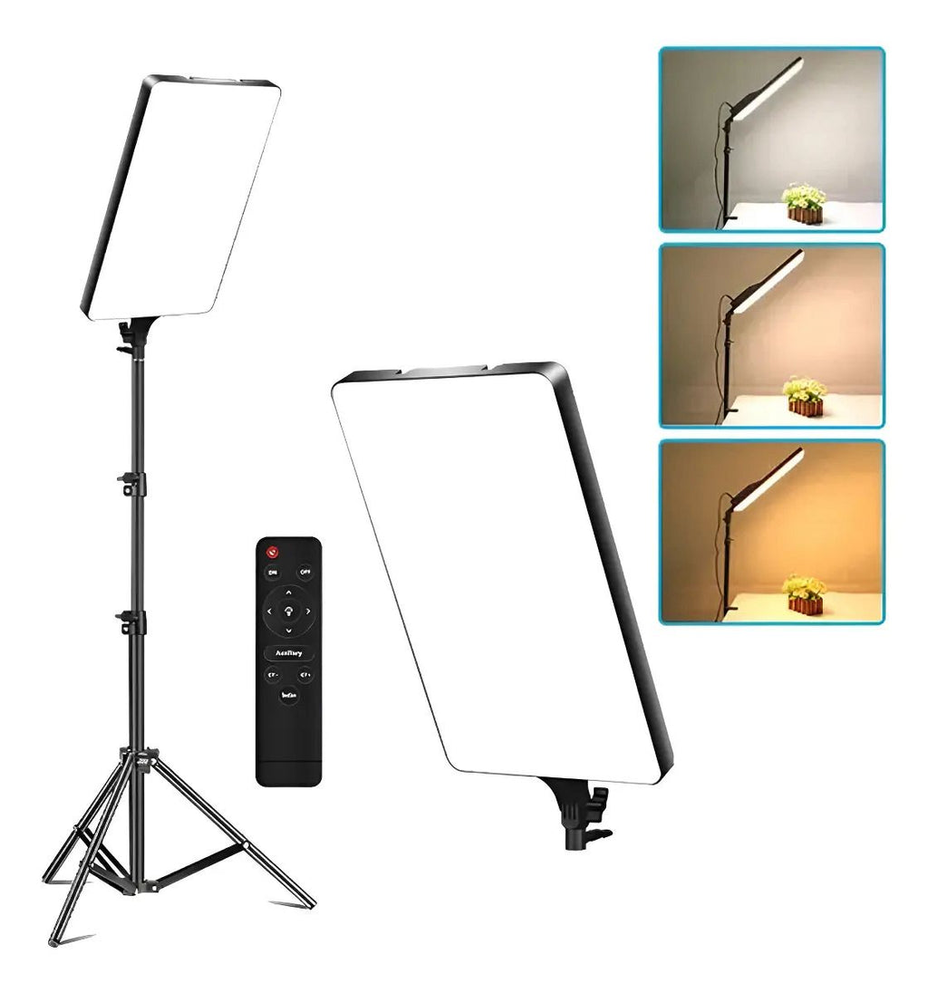 KIT DE PANEL LED + TRÍPODE PL-48