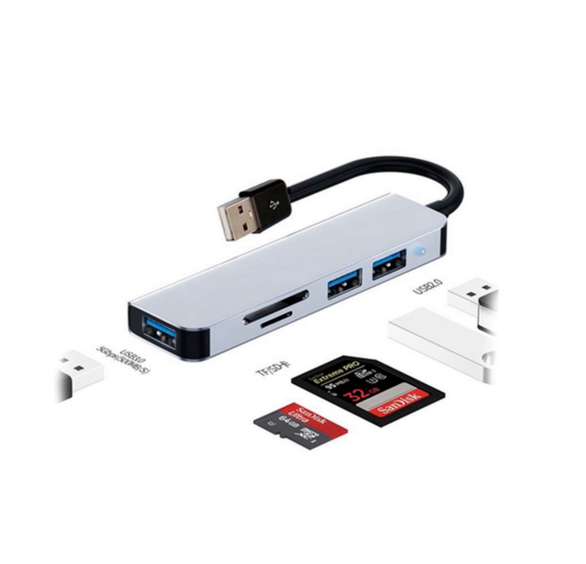 HUB USB-C 5 EN 1 MODELO BYL-2103T