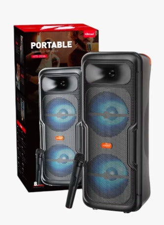 PARLANTE BLUETOOTH CON MICRÓFONO 8” KTS-2036