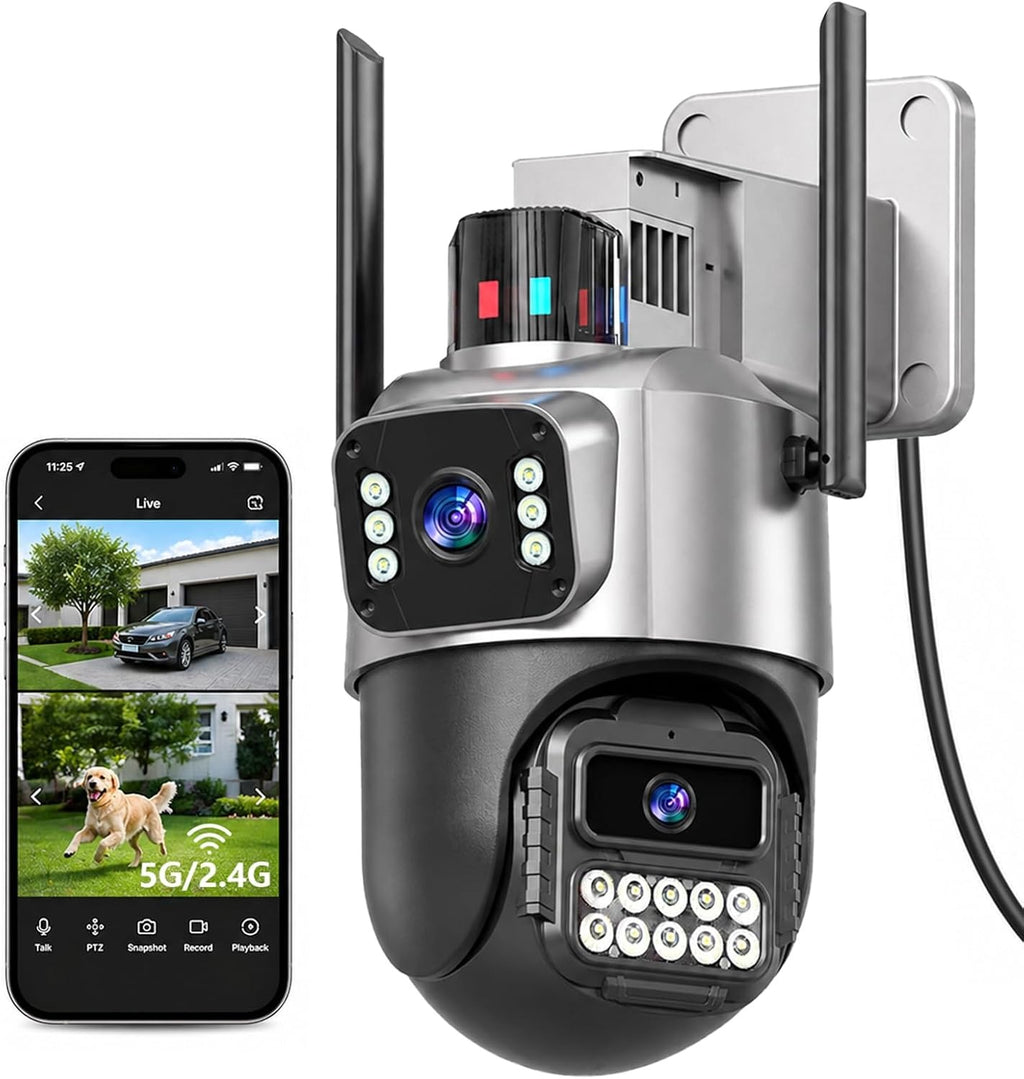 CÁMARA WIFI DE 600W DOBLE LENTES APP YOOSEE IPC-Q8119