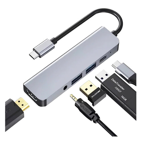 ADAPTADOR HUB USB-C 5 EN 1 MODELO BYL-2009