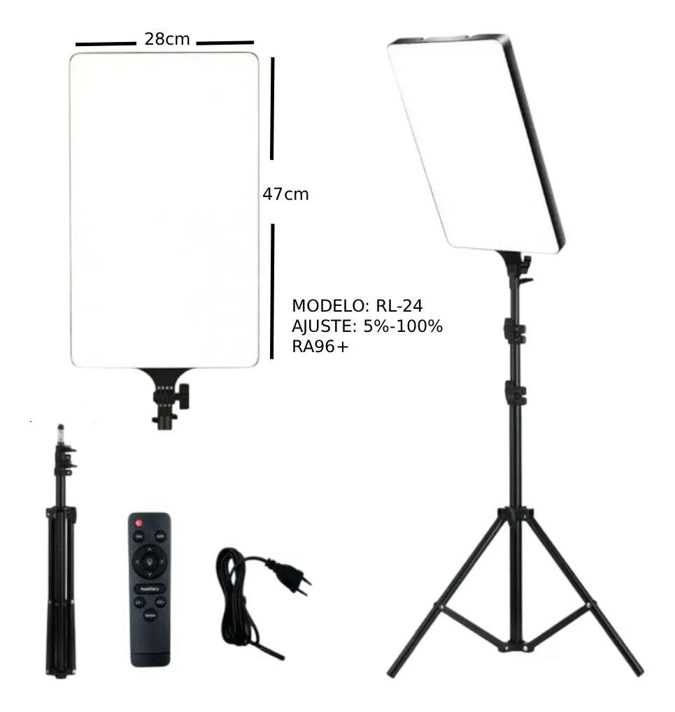 KIT DE PANEL LED + TRÍPODE PL-48