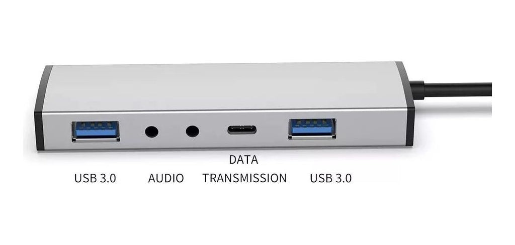 CONECTOR (HUB) USB-C 5 EN 1 MODELO CQT-309B