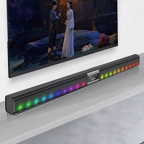 BARRA DE SONIDO BLUETOOTH CON LUCES RGB 80CM