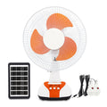 ABANICO CON PANEL SOLAR T6 12" INCLU. 2 FOCOS