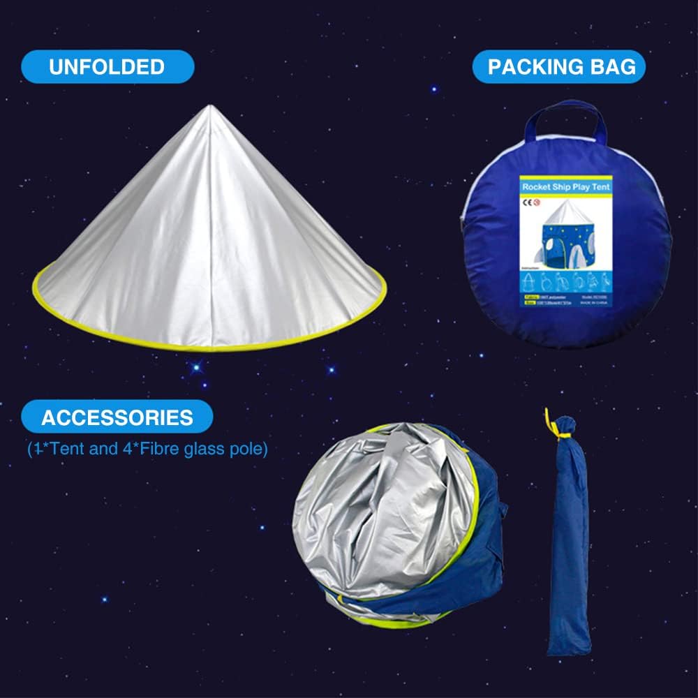 COHETE ESTRELLA AZUL PLEGABLE PARA NIÑOS FEL-042606062