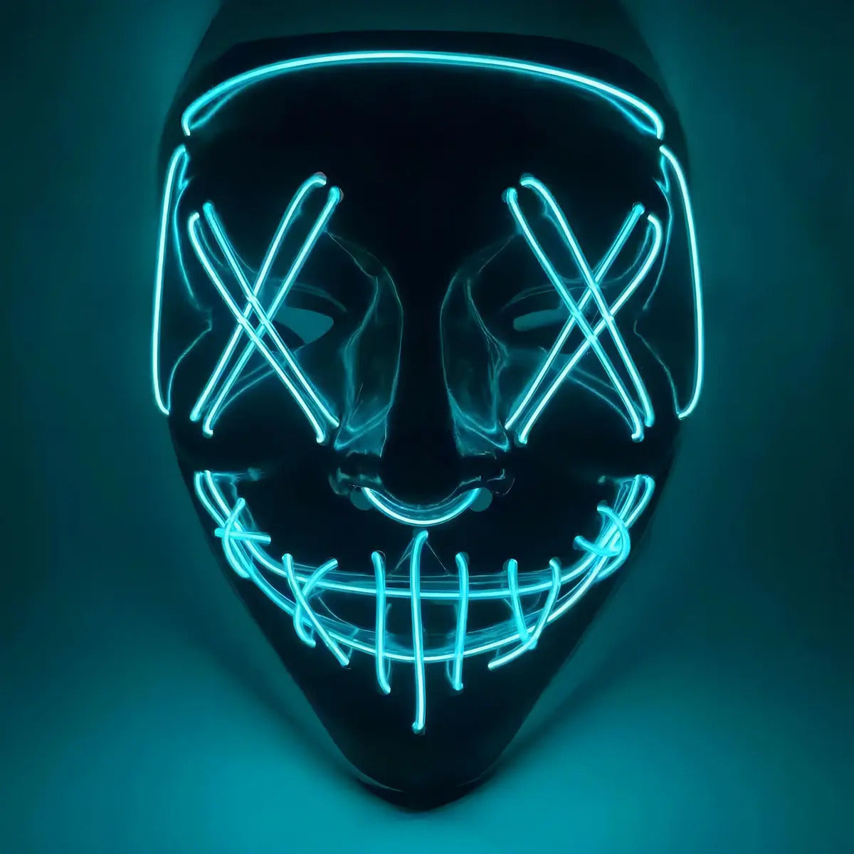 💀MÁSCARAS LED DE HALLOWEEN DISEÑO TIPO PURGE