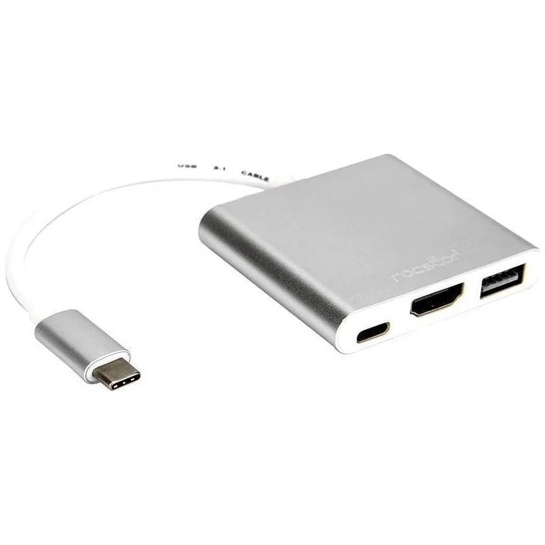 ADAPTADOR MULTIPUERTO USB-C 3 EN 1 CQT-D12