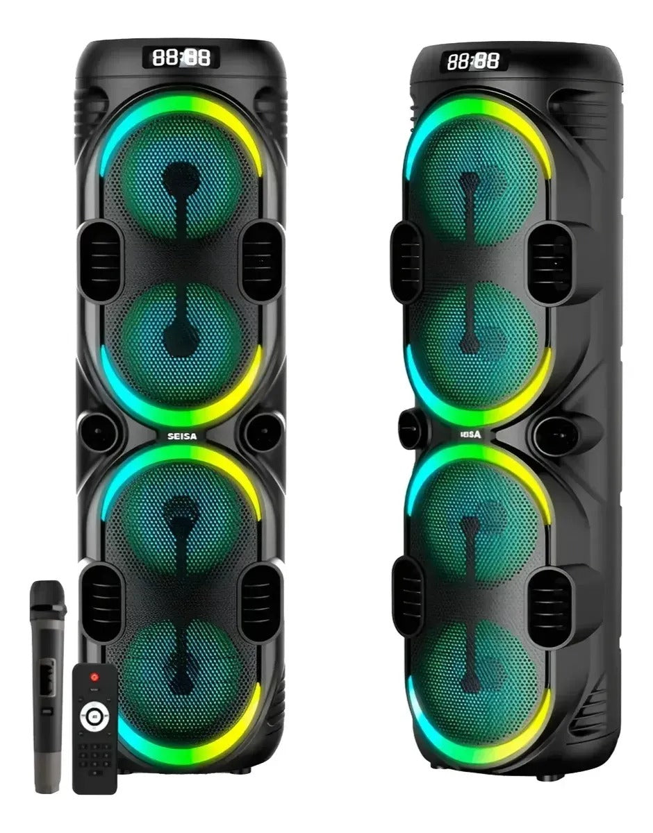 PARLANTE PORTÁTIL BLUETOOTH CON MICRÓFONO INALÁMBRICO Y CONTROL REMOTO YX-C8402
