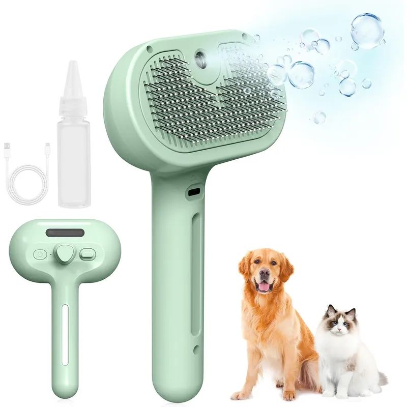 CEPILLO PET SPRAY MASAJEADOR PARA MASCOTAS