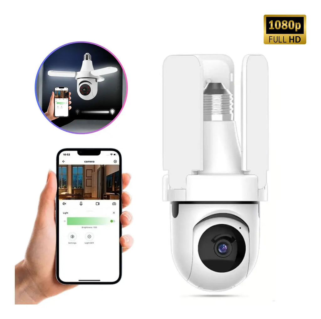 CAMARA WIFI 360° CON LAMPARA