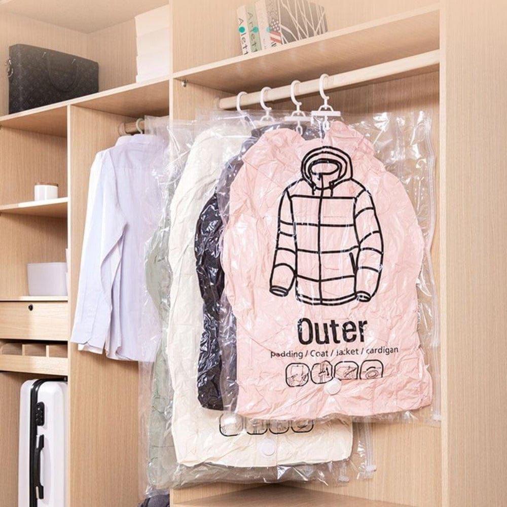 BOLSAS DE SELLADO AL VACÍO CON GANCHO PARA ROPA