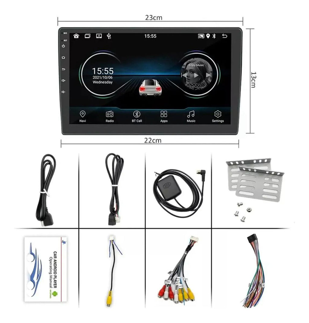 PANTALLA PARA CARRO ANDROID & CARPLAY CON CÁMARA QM-1004B