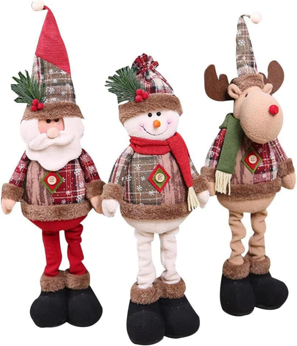 TRÍO NAVIDEÑO RENO + MUÑECO DE NIEVE + PAPÁ NOEL ~ FEL2605015