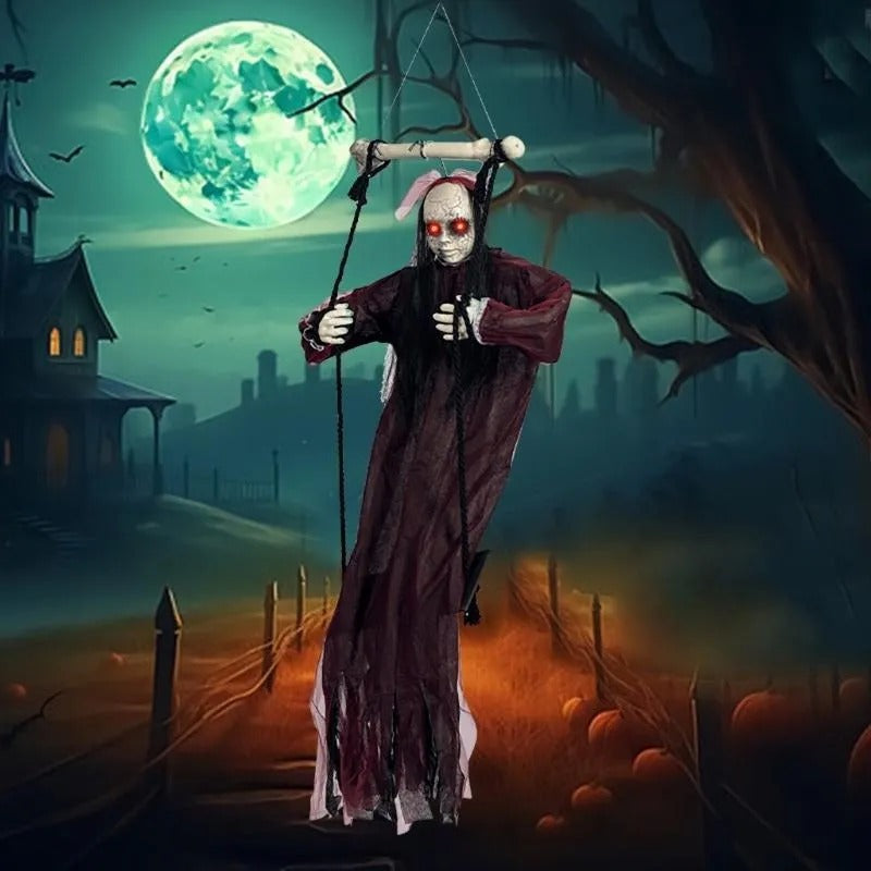 FANTASMA COLGANTE CON MOVIMIENTO PARA HALLOWEEN