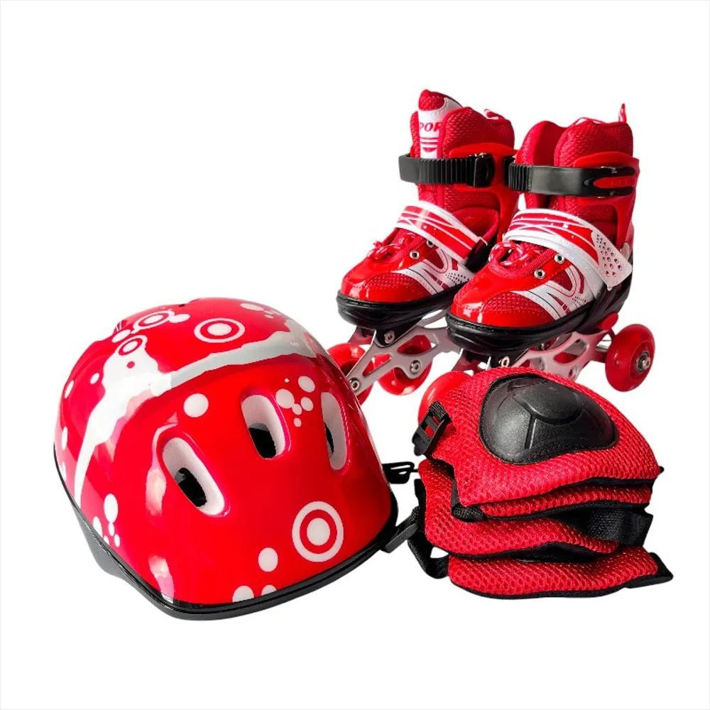 PATINES 4 RUEDAS + KIT DE PROTECCIÓN ~SF1818