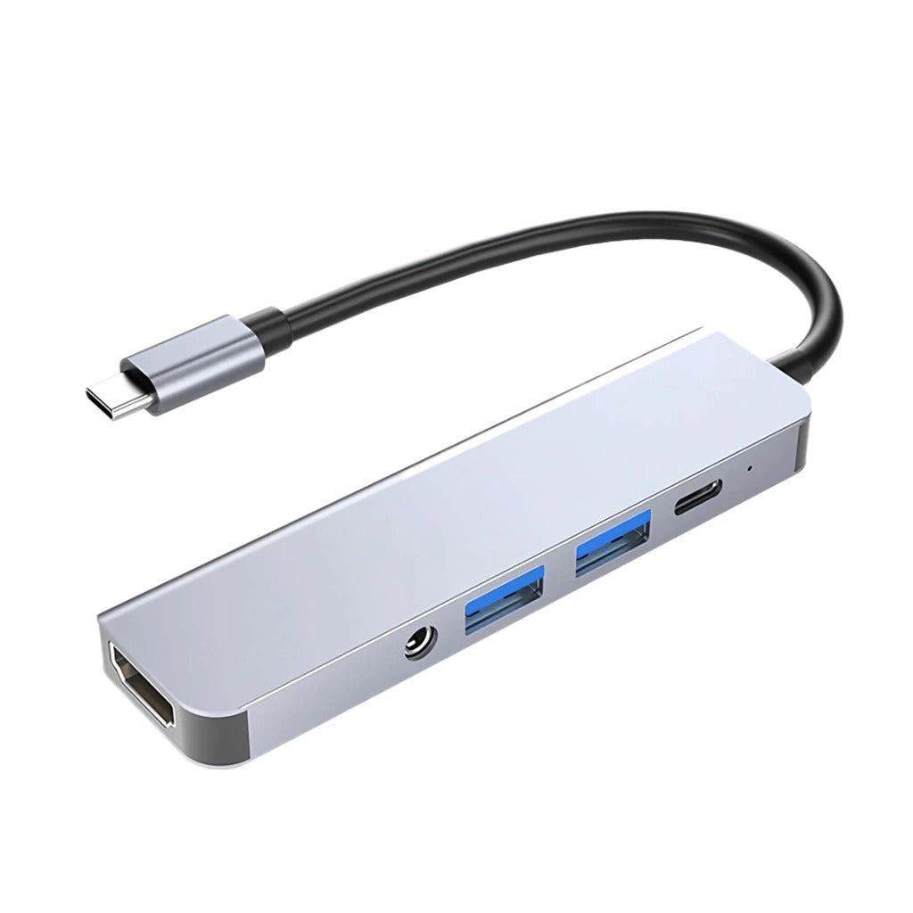 ADAPTADOR HUB USB-C 5 EN 1 MODELO BYL-2009
