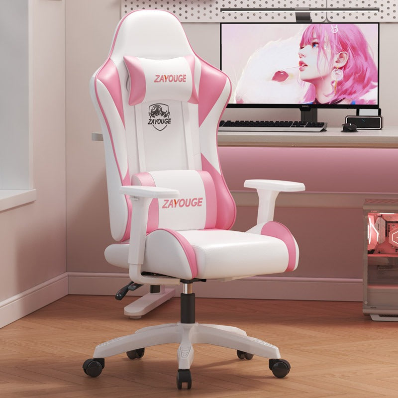 SILLA GAMER ERGONOMICA CON REPOSA PIES