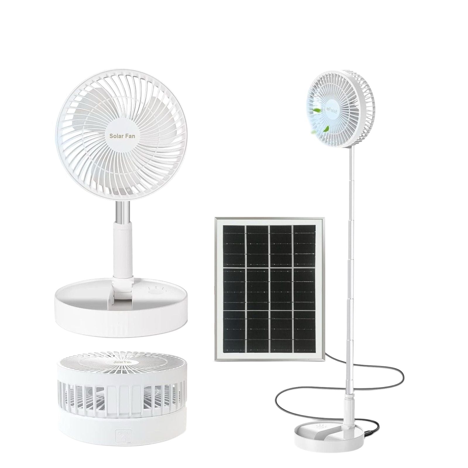 VENTILADOR SOLAR PORTÁTIL PLEGABLE