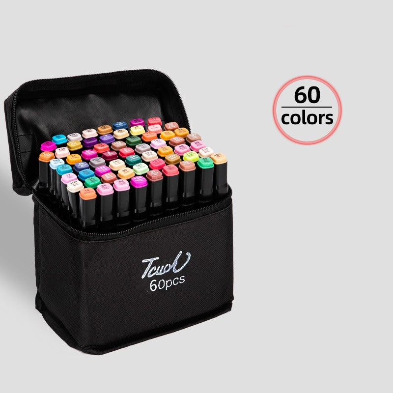SET MARCADORES DE DIBUJO DOBLE PUNTA 60 PCS